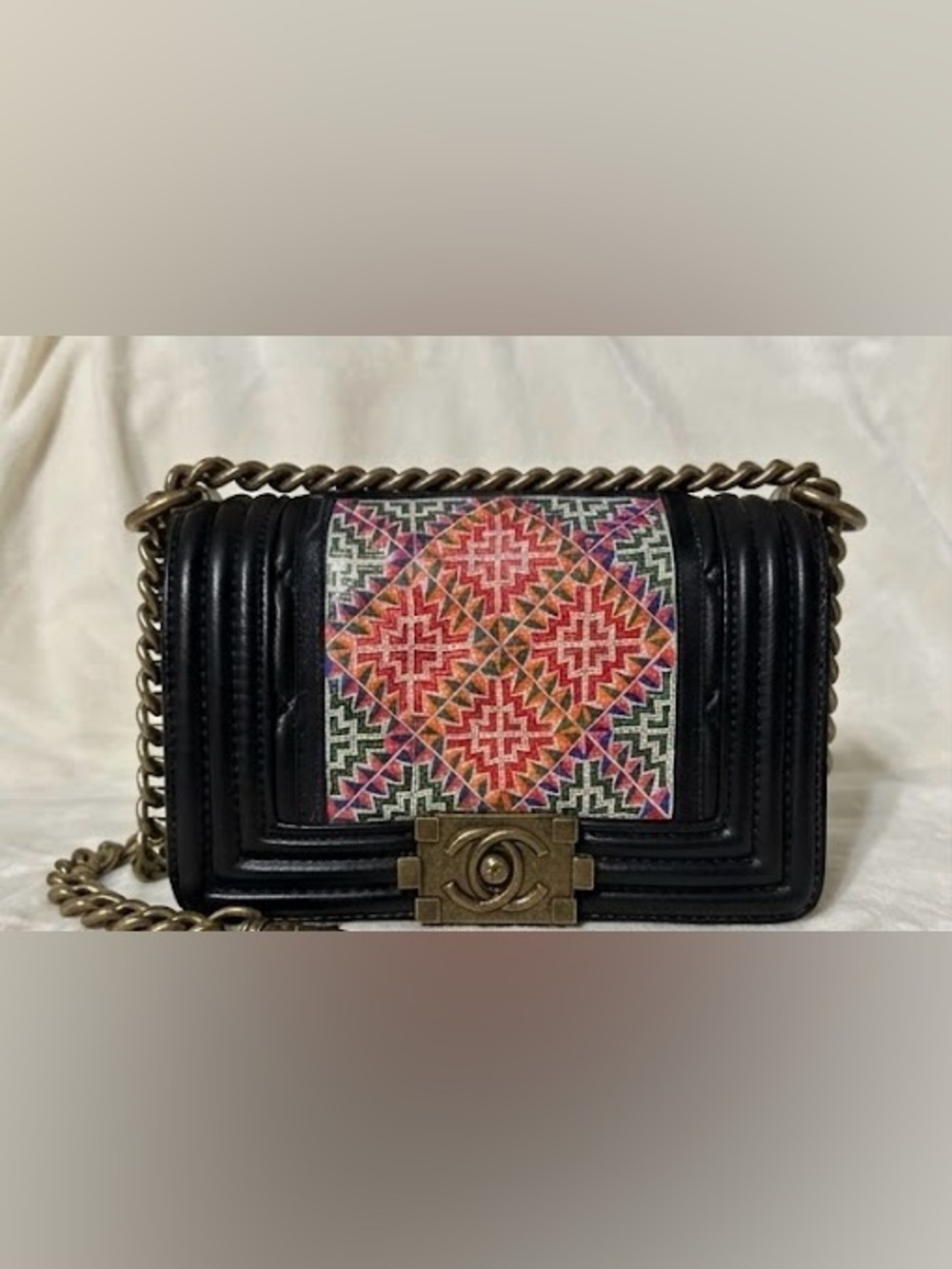 Hmong Leather Crossbody Bag with PNM